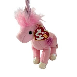 Ty Beanie Baby Retired Pink Unicorn 2004 Fairytale